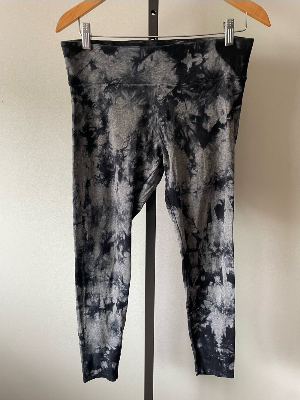 Calvin Klein Performance Tie Dye Marbled Cotton Spandex Leggings Size Large